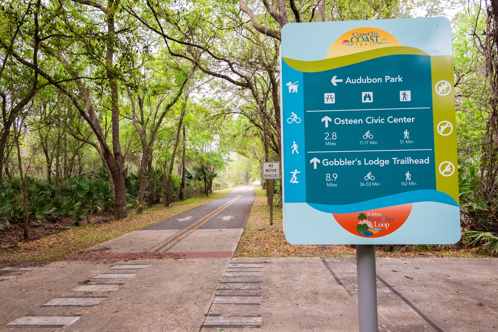 Sign on the East Coast Regional Rail Trail