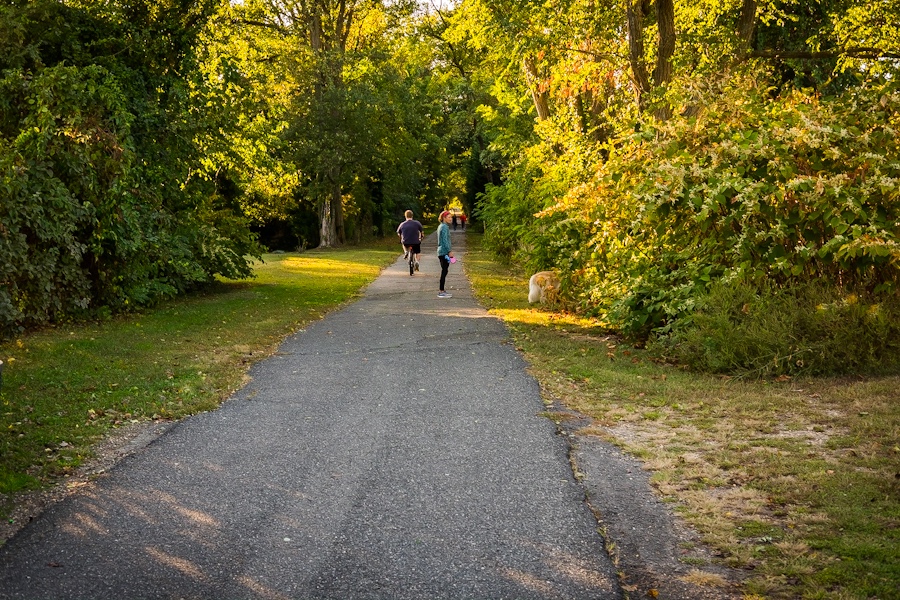 The Edgar Felix Memorial Bikeway in Manasquan, New Jersey