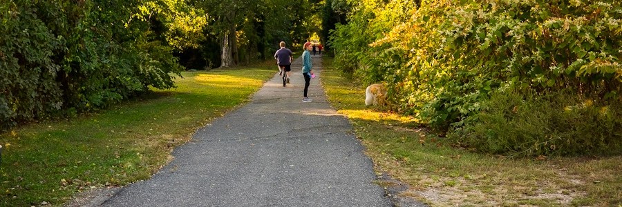 The Edgar Felix Memorial Bikeway in Manasquan, New Jersey