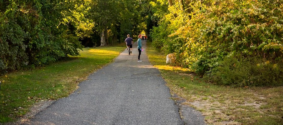 The Edgar Felix Memorial Bikeway in Manasquan, New Jersey